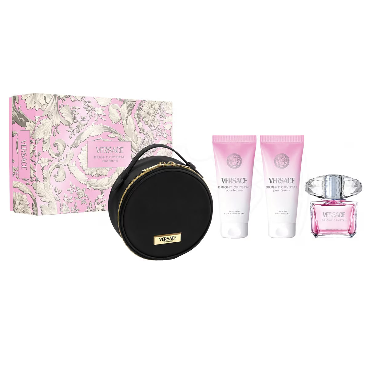 Coffret 4 eaux de toilette Versace Bright Crystal