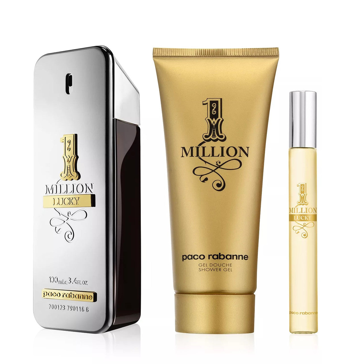 Paco Rabanne 1 Million Lucky EDT 3 PCS Set