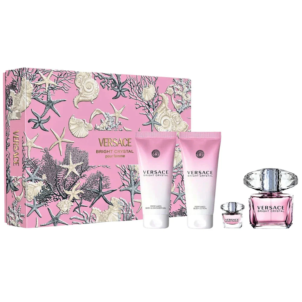 Coffret 4 eaux de toilette Versace Bright Crystal